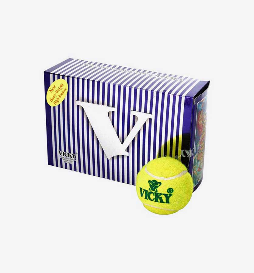Premium Quality Vicky Cricket Tennis Ball VICKY Cricket Yellow Pack of 6 UK 
